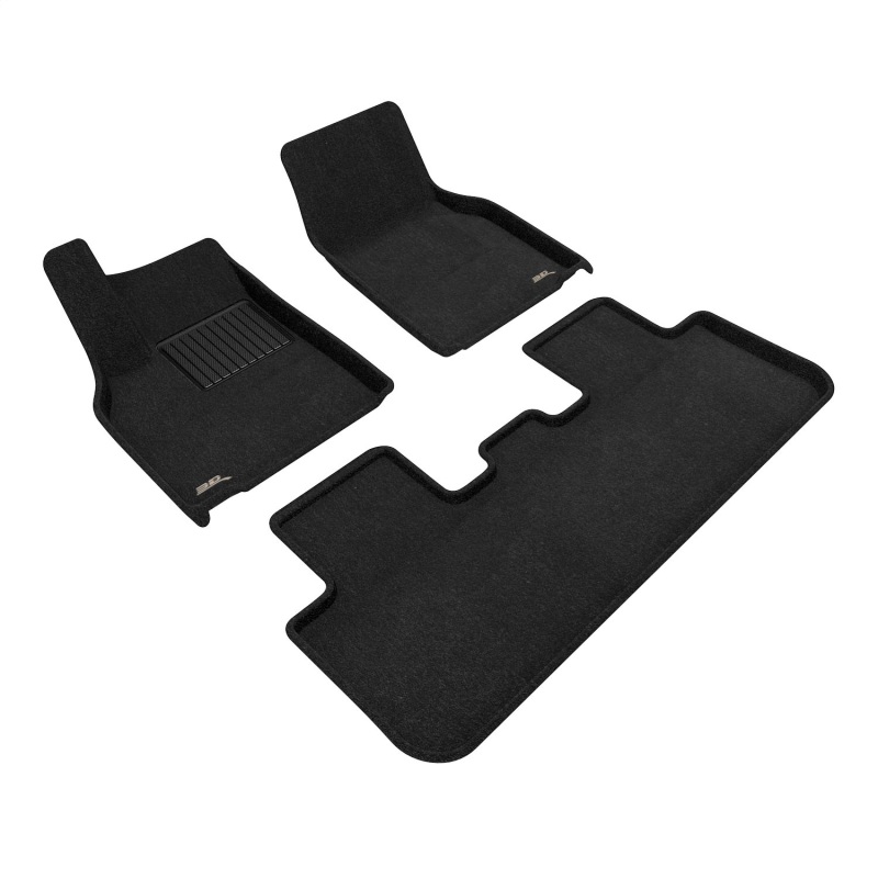 Tesla Model Y Floor Mat Set - Front and Rear - 3D MAXpider - Elegant Series - Black - 2026+